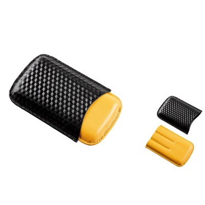 Πουροθήκη για 3 Πούρα Black Yellow Ring 33 813011